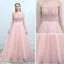 Mote Perle Rosa Selskapskjoler 2018 Prinsesse Kjæreste Uten Ermer Sash Beading Domstol Tog Buste Ryggløse Formelle Kjoler