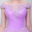 Chic / Beautiful Lilac Prom Dresses 2018 Ball Gown See-through Square Neckline Cap Sleeves Beading Rhinestone Floor-Length / Long Ruffle Backless Formal Dresses