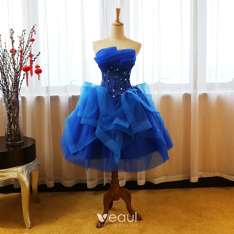 electric blue evening dresses Evening Palace V-Neck Kaftan Cover-Up Dress main image 1