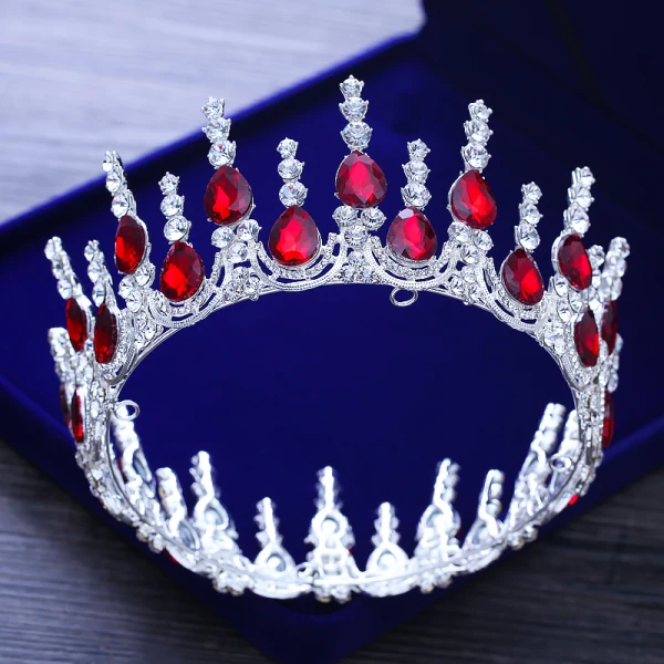 Fine Grønn Rhinestone Tiara 2018 Metall Tilbehør