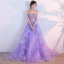 Fine Syrin Selskapskjoler 2017 Prinsesse Kjæreste Uten Ermer Appliques Blonder Rhinestone Gripende Ruffles Feie Tog Ryggløse Formelle Kjoler