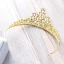 Błyszczące Złote Przebili Tiara 2018 Metal Rhinestone Ślub Akcesoria
