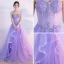 Fine Syrin Selskapskjoler 2017 Prinsesse Kjæreste Uten Ermer Appliques Blonder Rhinestone Gripende Ruffles Feie Tog Ryggløse Formelle Kjoler