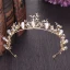 Enkel Gull Tiara 2018 Metall Perle Bryllup Tilbehør
