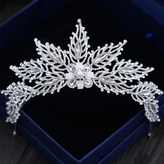 Unique Argenté Tiare 2018 Métal Perle Faux Diamant Accessorize