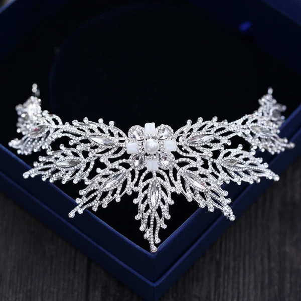 Amazing / Unique Silver Tiara 2018 Metal Pearl Rhinestone Accessories