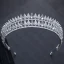 Luksus Sølv Bryllup Tilbehør 2018 Metall Rhinestone Tiara