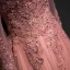 Chic / Belle Perle Rose Robe De Soirée 2017 Princesse Encolure Dégagée Manches Longues Appliques En Dentelle Paillettes Perlage Perle Faux Diamant Train De Balayage Volants Dos Nu Robe De Ceremonie