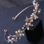 Simple Doré Mariage Accessoire Cheveux 2018 Métal Perle Faux Diamant Cristal Accessorize