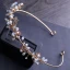 Simple Doré Mariage Accessoire Cheveux 2018 Métal Perle Faux Diamant Cristal Accessorize