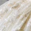 Luxury / Gorgeous Champagne Wedding Dresses 2018 Ball Gown Off-The-Shoulder Short Sleeve Backless Appliques Lace Glitter Tulle Ruffle Cathedral Train