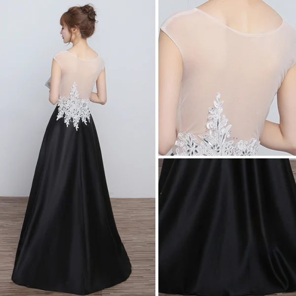 A-Line/Princess Scoop Metallic Layered Formal Dresses With Rhinestone Beading