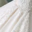Luksusowe Kość Słoniowa Przezroczyste Suknie Ślubne 2018 Suknia Balowa Wycięciem Bez Rękawów Bez Pleców Aplikacje Z Koronki Rhinestone Wzburzyć Trenem Katedra