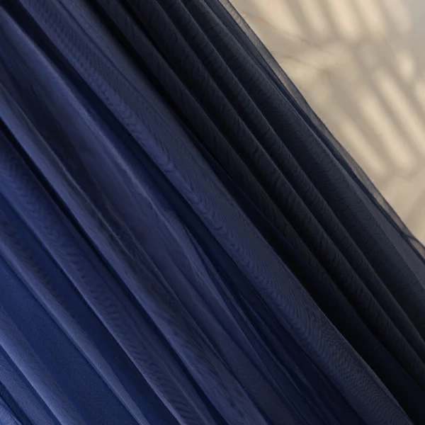 Chic / Belle Bleu Marine Robe De Bal 2017 Princesse De l'épaule Manches Courtes En Dentelle Faux Diamant Ceinture Longue Volants Dos Nu Robe De Ceremonie
