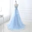 Fine Syrin Selskapskjoler 2017 Prinsesse Kjæreste Uten Ermer Appliques Blonder Rhinestone Gripende Ruffles Feie Tog Ryggløse Formelle Kjoler