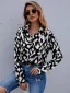 Fashion Summer Black Chiffon Casual Blouses 2021 Lapel  Long Sleeve Spotted Loose Women's Tops