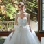 Chic / Beautiful Ivory Wedding Dresses 2019 A-Line / Princess Spaghetti Straps Pearl Lace Flower Sleeveless Backless Floor-Length / Long