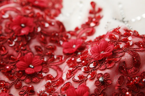 Chic / Beautiful Burgundy Evening Dresses 2019 A-Line / Princess Scoop Neck Beading Appliques Lace Flower Pearl Rhinestone Sequins Sleeveless Court Train Formal Dresses