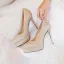 Sparkly Sølv Brudesko 2019 Rhinestone 12 cm Stiletthæler Spisse Bryllup Pumps
