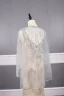 Haut de Gamme Champagne Détachable Avec Châle Robe De Soirée 2019 Trompette / Sirène V-Cou Fait main Perlage Cristal Faux Diamant Sans Manches Dos Nu Train De Balayage Robe De Ceremonie