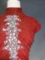Luxe Noire Robe De Soirée 2019 Trompette / Sirène Col Haut Fait main Perlage Cristal Faux Diamant Mancherons Train De Balayage Robe De Ceremonie