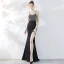 Chic / Beautiful Dark Green Evening Dresses  2019 Trumpet / Mermaid Spaghetti Straps Rhinestone Sleeveless Backless Floor-Length / Long Formal Dresses