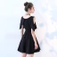 Chic / Beautiful Black Party Dresses 2017 A-Line / Princess Scoop Neck Strapless Sleeveless Short Formal Dresses