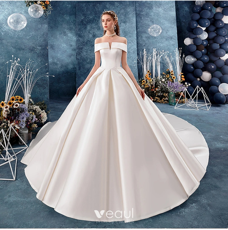 Simple wedding gowns 2019 hot sale