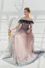 Glitzernden Rosa Abendkleider 2019 A Linie Off Shoulder Star Pailletten Kurze Ärmel Rückenfreies Lange Festliche Kleider