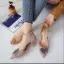 Abordable Noire Soirée Chaussures Femmes 2019 Faux Diamant 5 cm Talons Aiguilles À Bout Pointu Talons Hauts