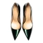 Chic / Belle Vert Foncé Soirée Escarpins 2019 Cuir Verni 12 cm Talons Aiguilles À Bout Pointu Escarpins