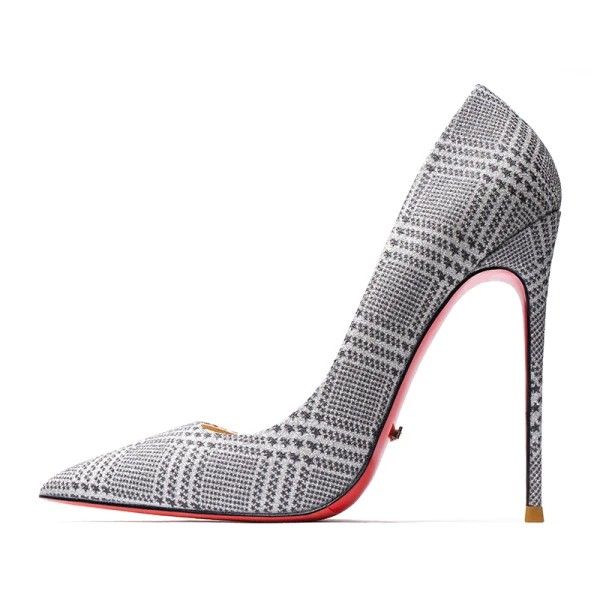 Sparkly Sølv Aften Pumps 2019 Paljetter 12 cm Stiletthæler Spisse Pumps
