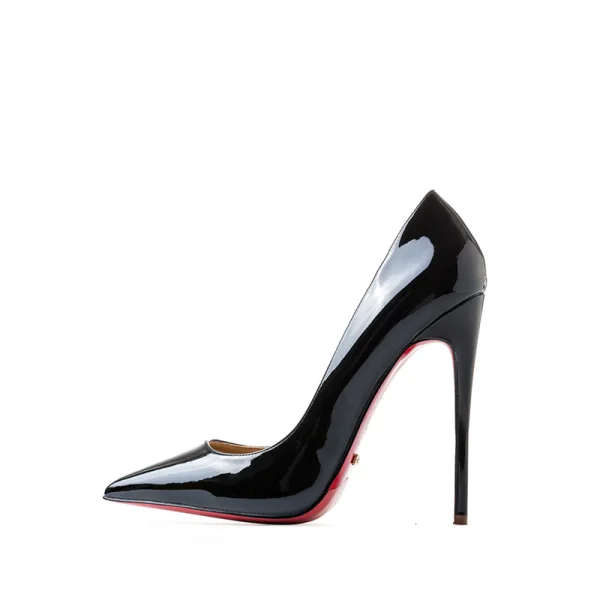Classy Red Evening Party Pumps 2019 Patent Leather 12 cm Stiletto Heels Pointed Toe Pumps