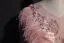 Elegant Pearl Pink Prom Dresses 2018 Ball Gown Lace Appliques Pearl Rhinestone Feather V-Neck Backless 1/2 Sleeves Floor-Length / Long Formal Dresses