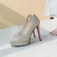 Stylowe / Modne Złote Buty Ślubne 2019 Cekiny 12 cm Szpilki Szpiczaste Ślub Czółenka