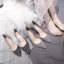 Charming Silver Wedding Shoes 2019 Sequins 7 cm Stiletto Heels Pointed Toe Wedding High Heels