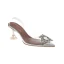 Affordable Silver Casual Womens Sandals 2019 Crystal Rhinestone 8 cm Stiletto Heels Pointed Toe Sandals