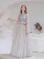 Charming High-end Grey Evening Dresses  2021 A-Line / Princess Scoop Neck Beading Rhinestone Sequins Sleeveless Floor-Length / Long Evening Party Formal Dresses