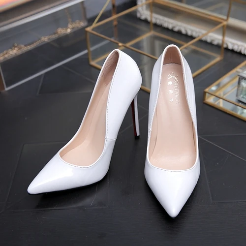 Edles Burgunderrot Abend Pumps 2019 Lackleder 12 cm Stilettos Spitzschuh Pumps
