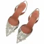 Chic / Belle Argenté Soirée Chaussures Femmes 2019 Faux Diamant 10 cm Talons Aiguilles À Bout Pointu Talons Hauts