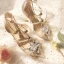 Modern / Fashion Champagne Wedding Bridesmaid High Heels 2019 T-Strap Rhinestone 8 cm Stiletto Heels Pointed Toe Wedding Shoes