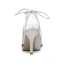 Elegant White Wedding Bridesmaid Pumps 2020 Lace Strappy 8 cm Stiletto Heels Pointed Toe Wedding Shoes