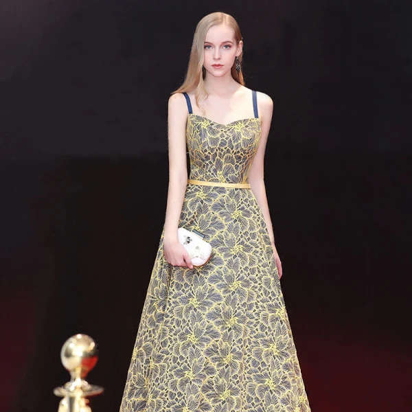 Chic / Belle 2 Pièces Robe De Soirée 2018 Princesse Ceinture Dentelle Encolure Dégagée Dos Nu Manches Courtes Longue Robe De Ceremonie