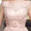Elegant Evening Dresses  2018 A-Line / Princess Lace Flower Appliques Pearl Scoop Neck Backless Sleeveless Floor-Length / Long Formal Dresses