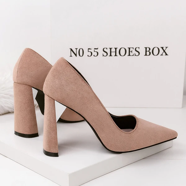 Chic / Beautiful Black Casual Pumps 2019 Suede 10 cm Stiletto Heels Pointed Toe Pumps