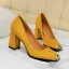Vintage / Originale Rouge Désinvolte Escarpins 2019 Daim Rivet 7 cm Talons Épais Pied Carré Escarpins