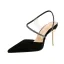 Simple Rouge Cocktail Soirée Chaussures Femmes 2019 Daim Faux Diamant 9 cm Talons Aiguilles À Bout Pointu Talons Hauts