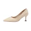 Simple Beige OL Escarpins 2019 6 cm Talons Aiguilles À Bout Pointu Escarpins