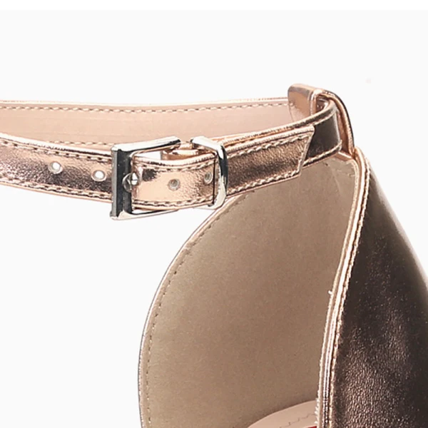Simple Argenté Désinvolte Sandales Femme 2020 Bride Cheville 9 cm Talons Épais Peep Toes / Bout Ouvert Sandales