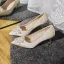 Elegancka Czerwone Buty Ślubne 2020 Satyna Perła 6 cm Szpilki Szpiczaste Ślub Czółenka